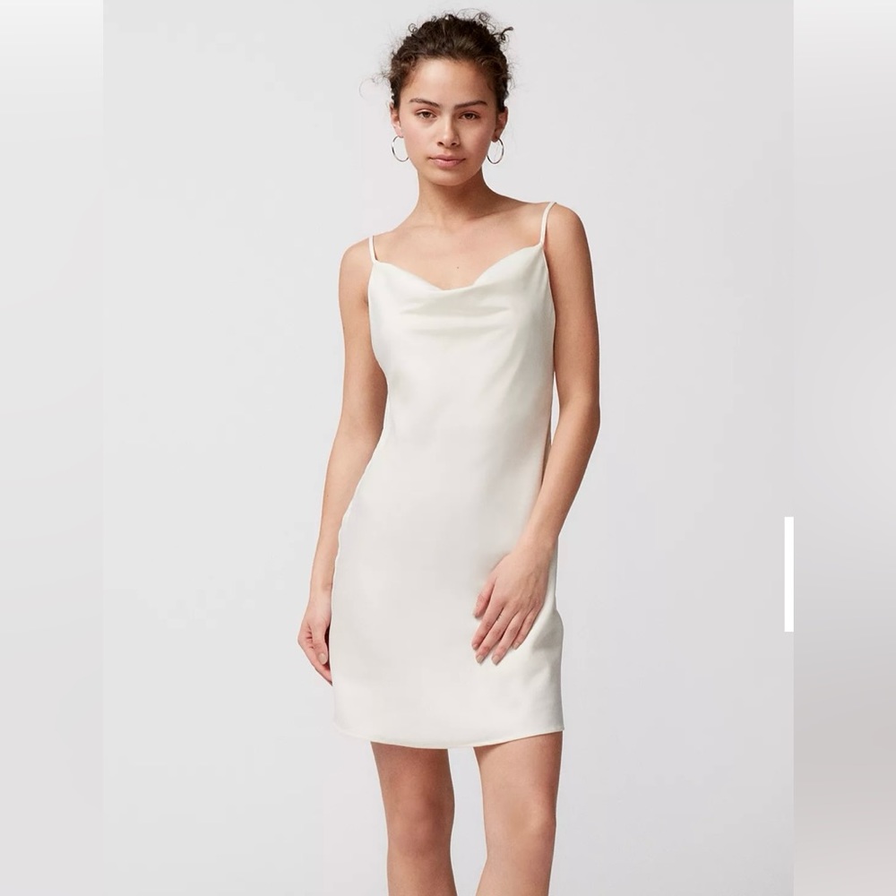 Urban Outfitters cowl neck satin slip dress